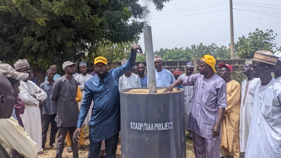 Sasakawa, KSADP trains Kano Farmers on Biochar Production, Utilisation