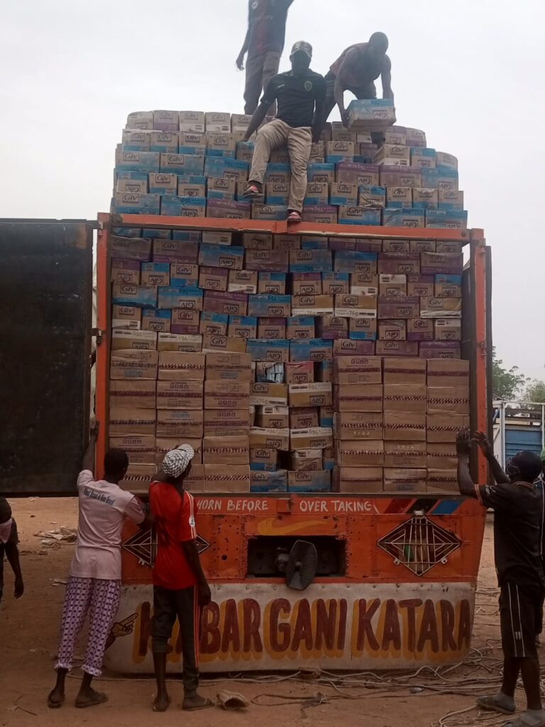 Customs Impound Truck Ladened with Uncustomed Goods