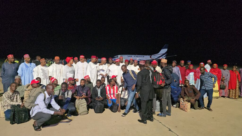 Gov. Abba welcomes back sponsored Students