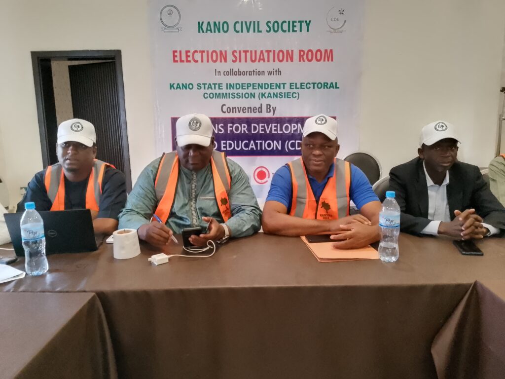 Kano LG Poll: CSOs Situation Room says election peaceful, hails Gov. Abba, KANSIEC 