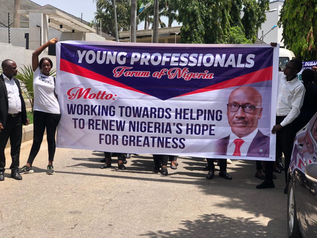 Nigerian Young Professionals Storm UAE Embassy, Requests Deportation of Mele Kyari Over NNPCL Probe