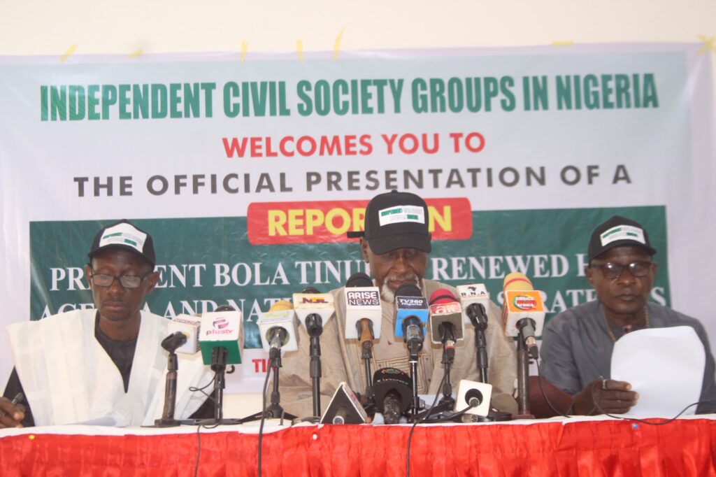 Over 100 CSOs Present Report on Tinubu’s Renewed Hope Agenda, Applauds Fiscal Reforms