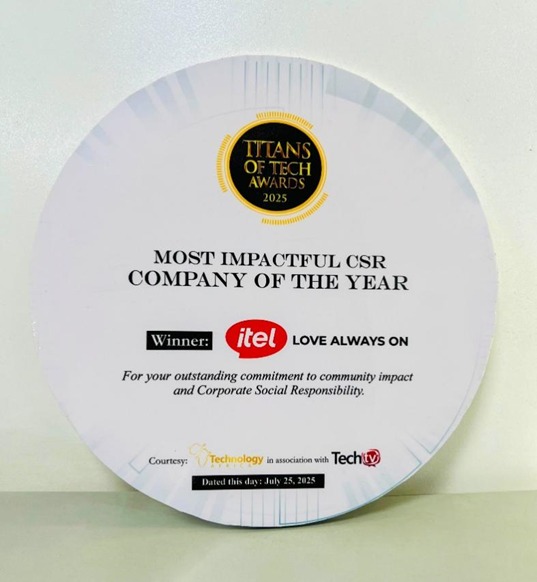 itel Wins Most Impactful CSR of the Year at Titan of Tech Awards