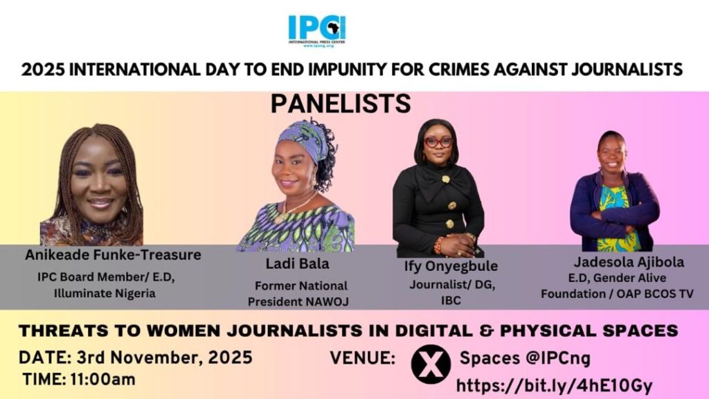IPC-SPJ Hub hosts Conversation on threats to Women Journalists