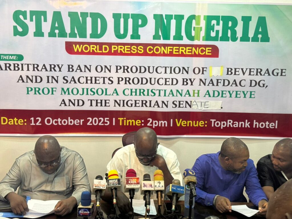 Stand Up Nigeria Slams NAFDAC, Senate Over ‘Arbitrary’ Ban on Sachet, Small-Volume Alcohol