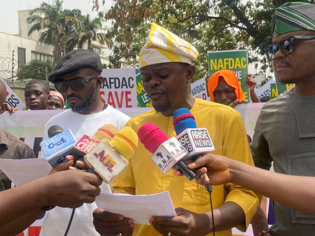 CUPN Protests in Abuja, Calls for NAFDAC DG’s Removal Over Sachet Alcohol Ban